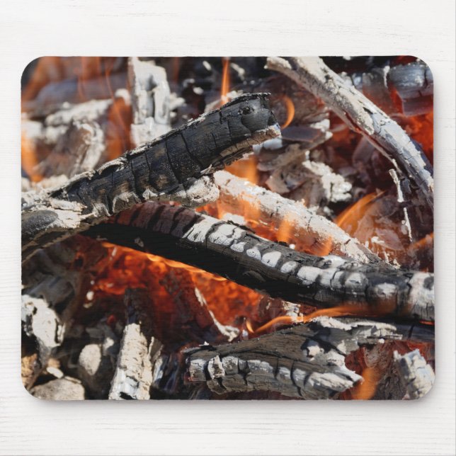 Mousepad incêndio de madeira (Frente)