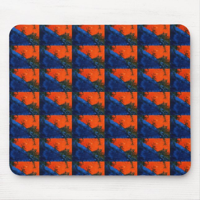 Mousepad "Incêndio no pântano nº 4" Mouse de Design Abstrat (Frente)