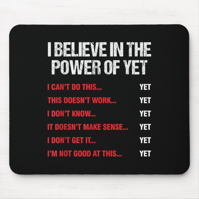 Mousepad Incentivo Acredita No Poder Da Motivação (Frente)