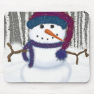 Mousepad Inchado o boneco de neve