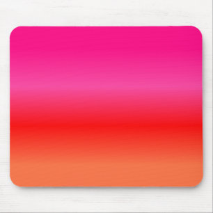 Mousepad Inclinação cor-de-rosa, vermelho e alaranjado