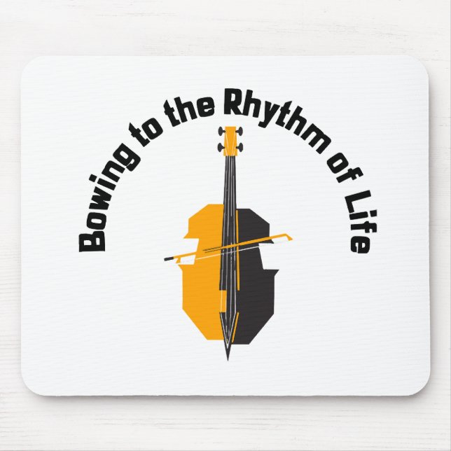 Mousepad Inclinando-se ao Ritmo da Vida Cello (Frente)
