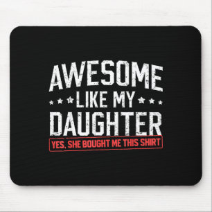 Mousepad Incrível Como Minha Filha Divertido Pai Papai Papá