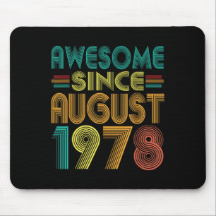Mousepad Incrível desde agosto de 1978 Anos 47º aniversário