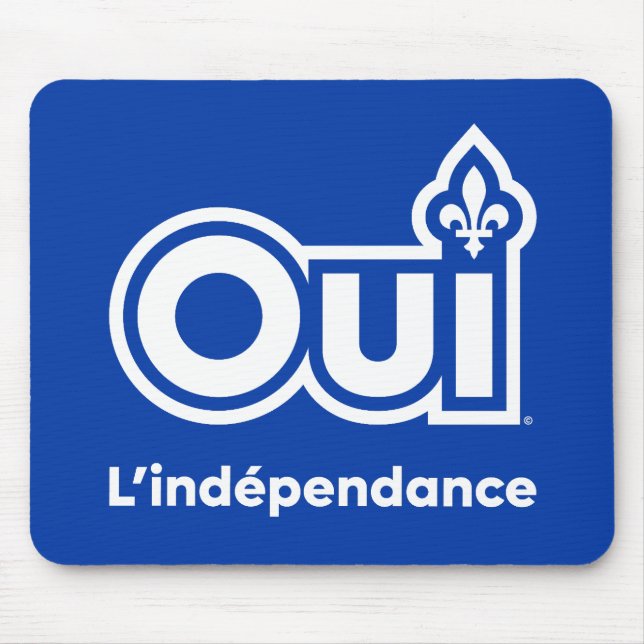 Mousepad Independência do Quebec OUI (Frente)