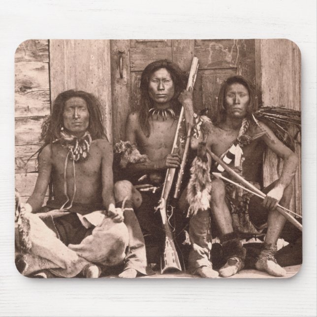 Mousepad Indianos de Spokane, 1861 (foto de b/w) (Frente)