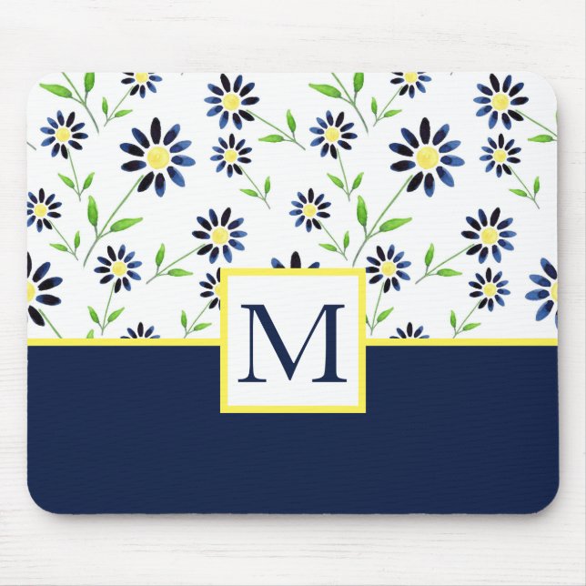 Mousepad Indigo Daisy Pattern (Frente)