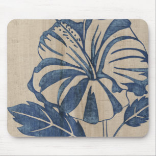 Mousepad Indigo Hibiscus