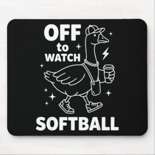 Mousepad Indo assistir softball divertido softball ganso jo