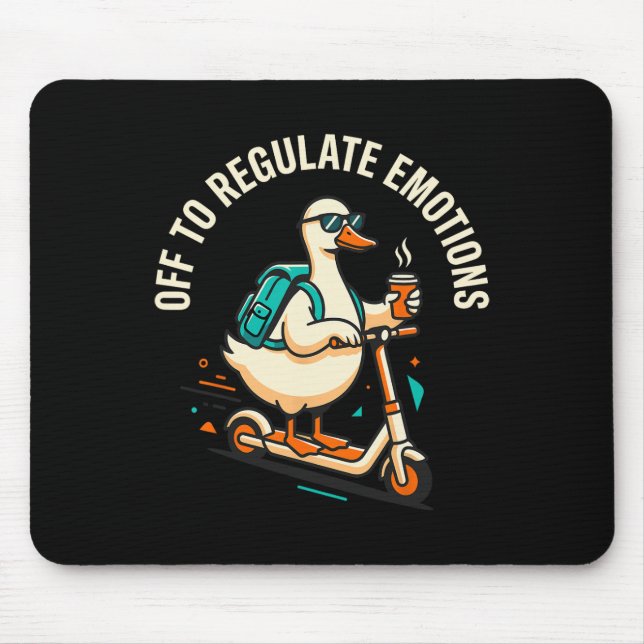 Mousepad Indo Regular Emocões Pateta Patinete Mental (Frente)