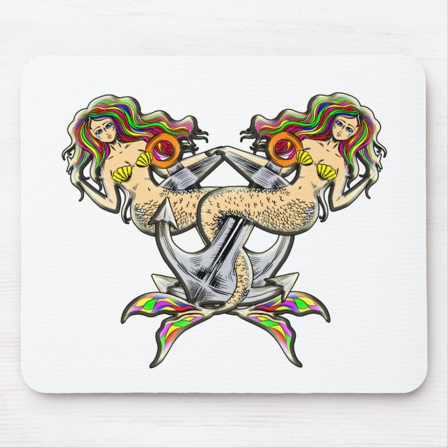 Mousepad Infelizmente, sereias ancoradas (Frente)