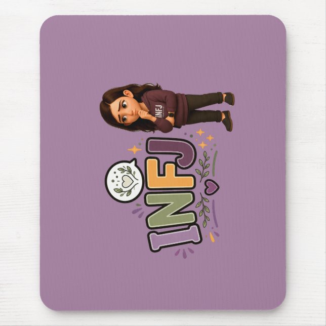 Mousepad INFJ — A Guardiã das Ideias (Frente)