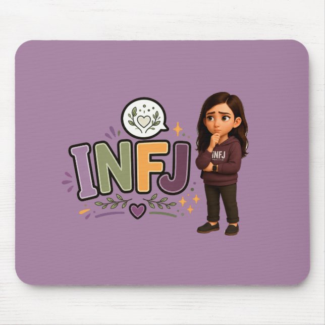 Mousepad INFJ — A Guardiã das Ideias (Frente)