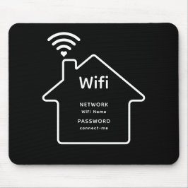 Mousepad Informações sobre Senha de Rede Wifi Elegante Simp