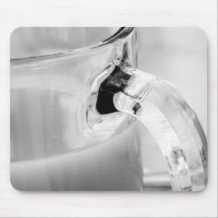 Mousepad Infravermelho, preto e branco, xícara, vidro, caf