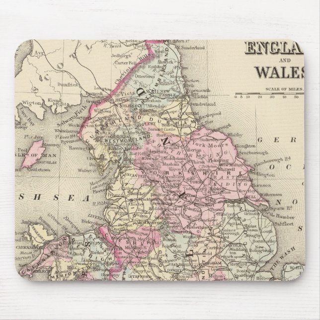 Mousepad Inglaterra, País de Gales 5 (Frente)