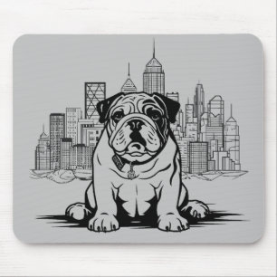 Mousepad Inglês Bulldog Dog Pet Animal Furry Amigo