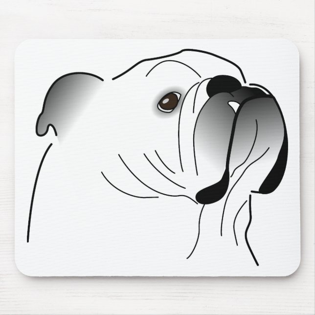 Mousepad inglês do buldogue (Frente)