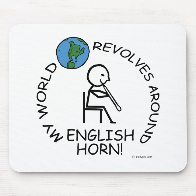 Mousepad Inglês Horn - Mundo Revola-se (Frente)