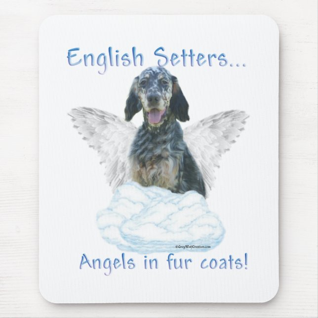 Mousepad Inglês Setter Angel (Frente)