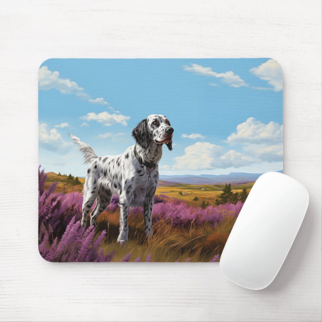 Mousepad Inglês Setter na ânsia (Com mouse)