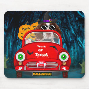 Mousepad Inglês Springer Spaniel cão Carro Assustado Hallow