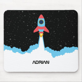 Mousepad Inicialização do Foguete no Nome Personalizado do 