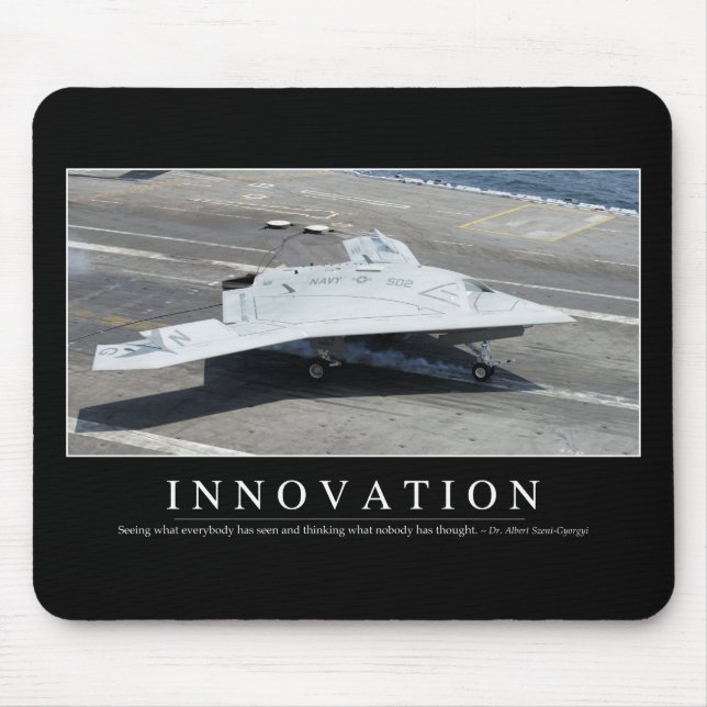 Mousepad Inovação: Cotação Inspirativa 1 (Frente)