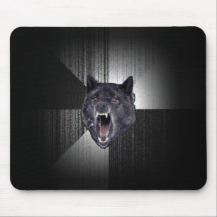 Mousepad Insanity Wolf Meme