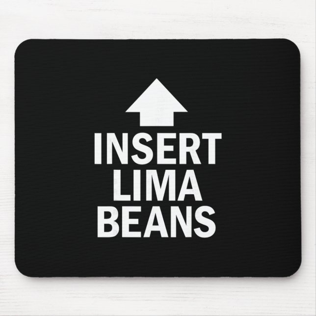 Mousepad Inserir Feijão Lima Engraçado Dia de Ação de Graça (Frente)