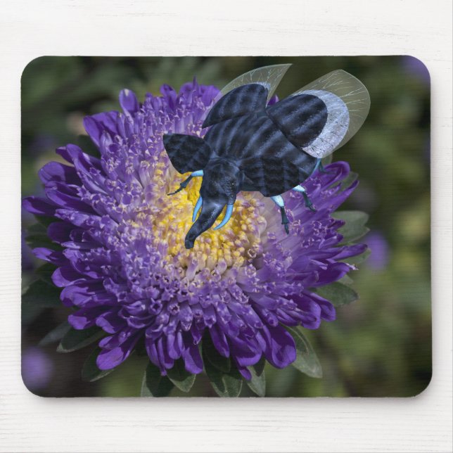 Mousepad Inseto Elefante Azul Rara (Frente)