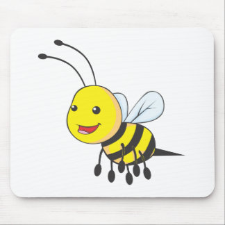 Mousepad Inseto feliz da abelha do vôo