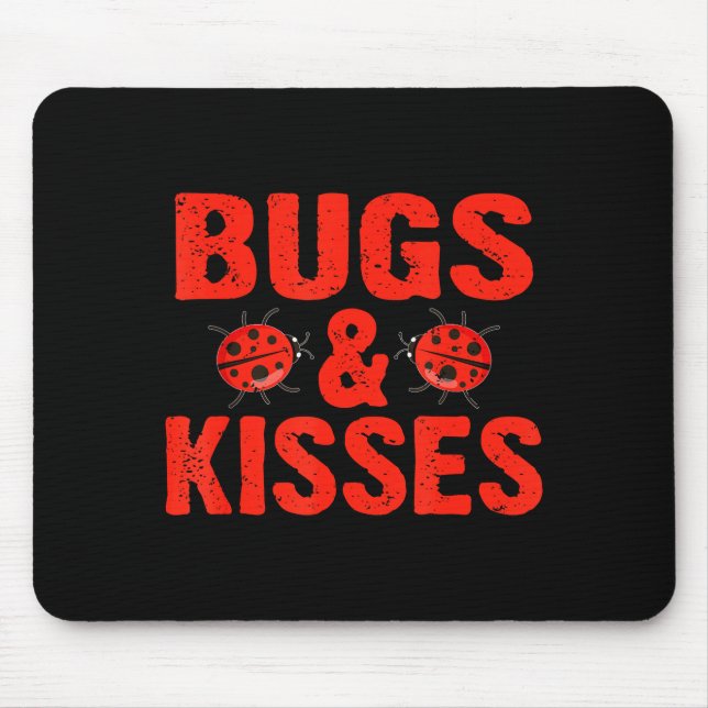Mousepad Insetos & Beijos Abraços Ladybugs Dia dos Namorado (Frente)