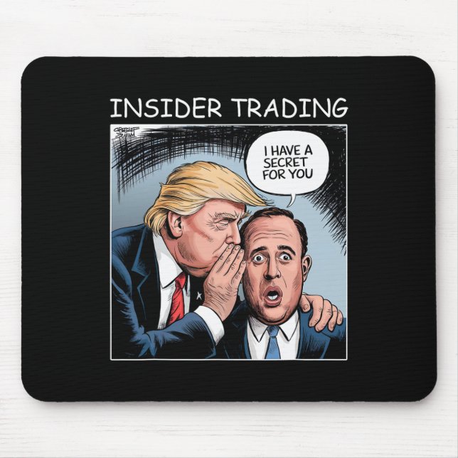 Mousepad Insider Trading Trump - Engraçado (Frente)