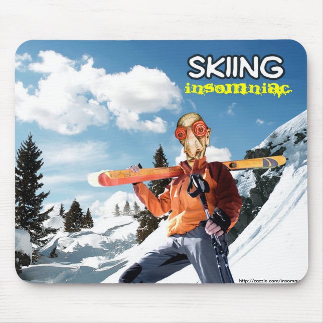 Mousepad Insomniac do esqui (Frente)