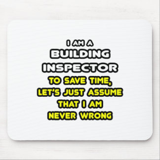 Mousepad Inspetor de Construção Engraçado T-Shirts e presen