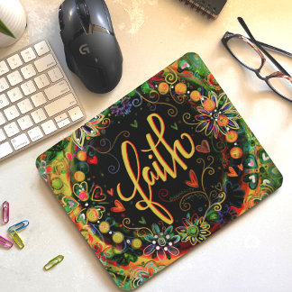 Mousepad Inspiração Bonito Floral Inspirividade de Fé