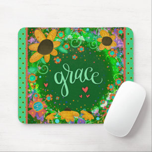 Mousepad Inspiração bonito Inspiração Floral Grace Inspiriv