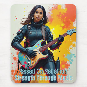 Mousepad Inspiração de Arte Guitarrista da Soldista Persona