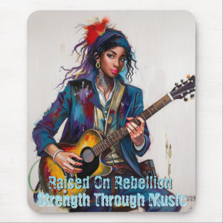 Mousepad Inspiração de Arte Guitarrista Personalizada para