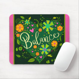 Mousepad Inspiração de Equilíbrio bonito Verde