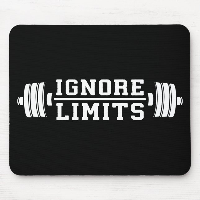 Mousepad Inspiração de Workout - Ignorar Limites - Motivaci (Frente)