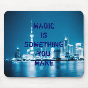 Mousepad Inspiração esperança cita plano de fundo da noite 