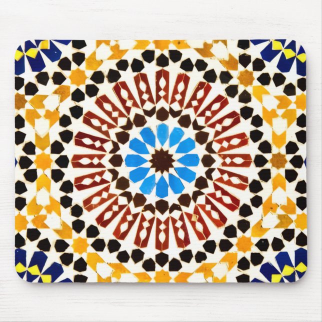 Mousepad Inspiração Marroquina Zellige (Frente)