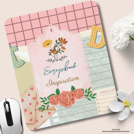 Mousepad Inspiração personalizada do álbum de recortes Cola