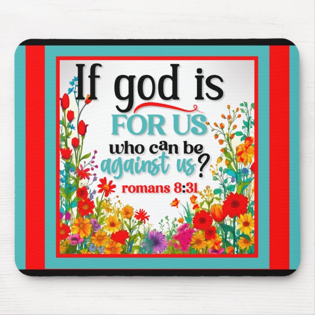 Mousepad Inspiracional Floral Retroativo (Frente)