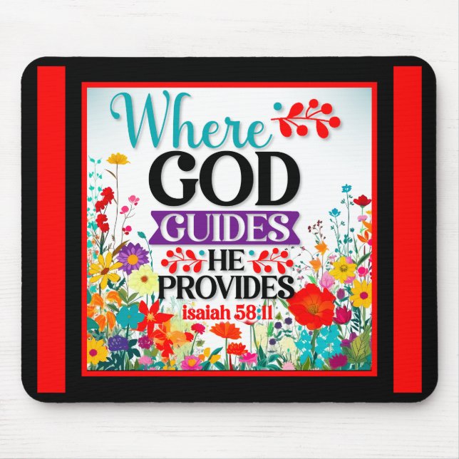 Mousepad Inspiracional Floral Retroativo (Frente)