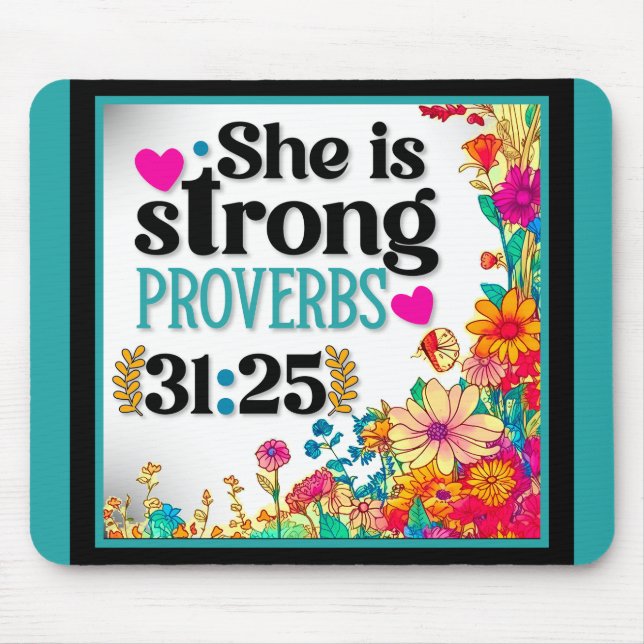 Mousepad Inspiracional Floral Retroativo (Frente)