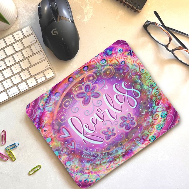 Mousepad Inspirividade bonito BoHo Roxo (Criador carregado)