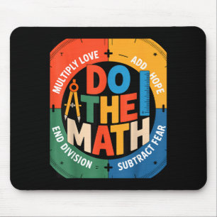 Mousepad Insring Slogan Amor Esperança Medo Faça as Contas